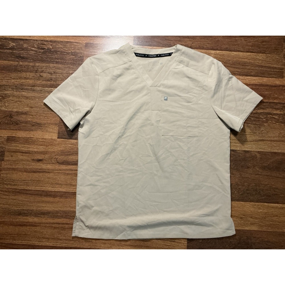 Fabletics CHAI Men's Helix 1 Pocket Scrub Top Size LARGE